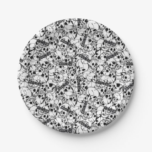ザゴニーの片目の荒々しいスカル ペーパープレート (正面)
