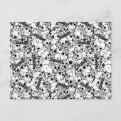 ザゴニーの片目の荒々しいスカル ポストカード (正面)