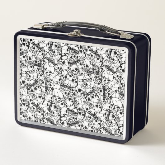 ザゴニーの片目の荒々しいスカル メタルランチボックス (正面)
