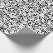 ザゴニーの片目の荒々しいスカル ラッピングペーパー (角)