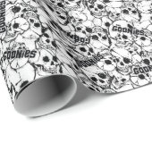 ザゴニーの片目の荒々しいスカル ラッピングペーパー (ロールコーナー)