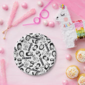 ザゴニーキャラクター模様 ペーパープレート (パーティー)