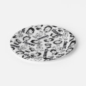 ザゴニーキャラクター模様 ペーパープレート (アングル)