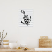 ザゴニースカル&いかりグラフィック ポスター (キッチン)