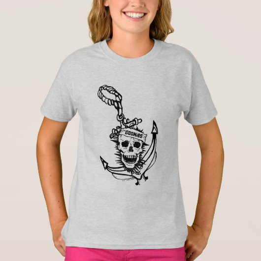 ザゴニースカル&いかりグラフィック Tシャツ (正面)