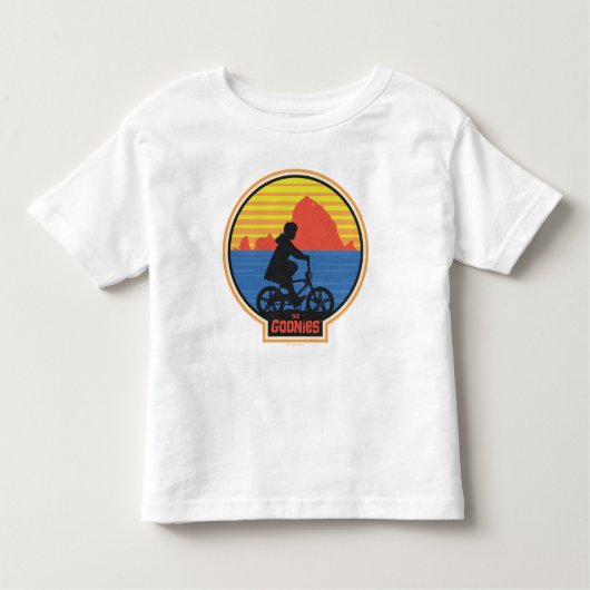 ザゴニーレトロマイキーライディングバイクグラフィック トドラーTシャツ (正面)