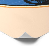 ザゴニーレトロマイキーライディングバイクグラフィック ポスター (角)