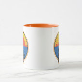 ザゴニーレトロマイキーライディングバイクグラフィック マグカップ (中央)