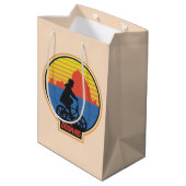 ザゴニーレトロマイキーライディングバイクグラフィック ミディアムペーパーバッグ (裏面アングル)