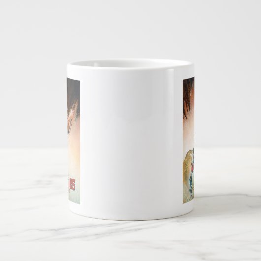 ザゴニー洞窟の舞台芸術 ジャンボコーヒーマグカップ (正面)