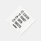 ザゴニー |チャンク、マイキー、データ、マウス スタンダードカクテルナプキン (角)