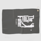 ザゴルフのお父さんゴルフおもしろいテーマ ゴルフタオル (横)