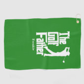 ザゴルフのお父さんゴルフおもしろいテーマ ゴルフタオル (横)