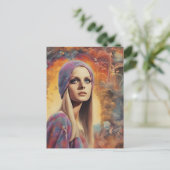 ザゴージャスレトロレディ絵画ズのはがき ポストカード (スタンド正面)