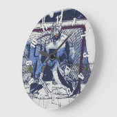 ザゴールキーパー – アイスホッケーゴアリー ラージ壁時計 (傾斜)