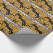 ザゴールデンアイスランドホース抽象芸術 ラッピングペーパー (角)