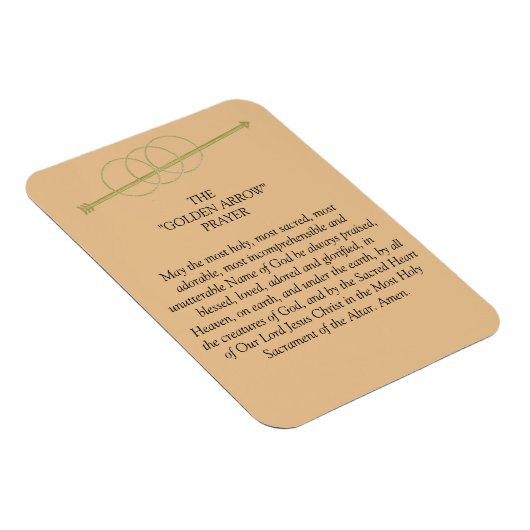 ザゴールデンアロー祈りの言葉 マグネット (右側)