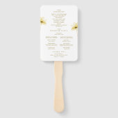 ザゴールデンアワーグレイスフォトフローラ結婚式 プログラム ハンドファン (裏面)