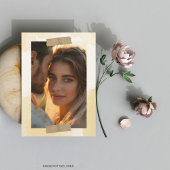 ザゴールデンアワーグレスフォト&モノグラム結婚ズ 招待状