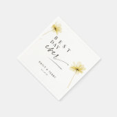 ザゴールデンアワーグレース最高のフローラデー結婚エバー スタンダードカクテルナプキン (角)