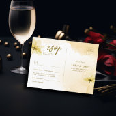 ザゴールデンアワーグレース&フローラフォトウェディングRSVP ポストカード