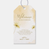 ザゴールデンアワーグレース&フローラ結婚ズウェルカム ギフトタグ (正面)