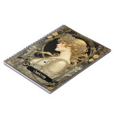 ザゴールデンウーマンノートパーソナライズされた ノートブック (左側)