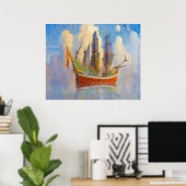 ザゴールデンガレオンバイニューウェルコンバーズワイエス ポスター (ホームオフィス)