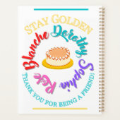 ザゴールデンガールズステイゴールデンタイポグラフィチーズケーキ プランナー手帳 (裏面)