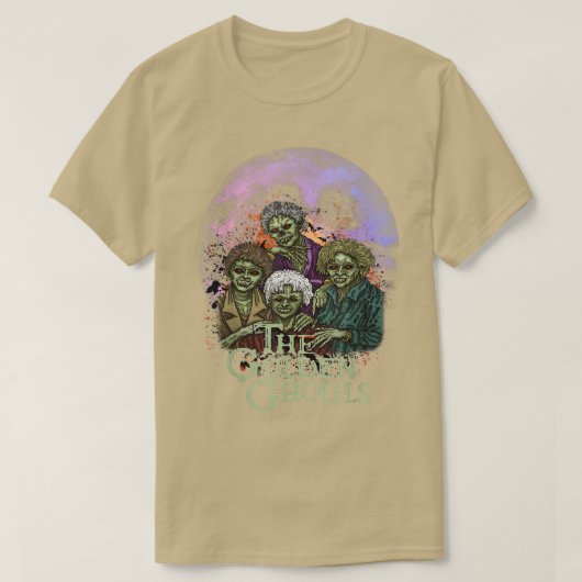 ザゴールデングールハロウィンゾンビイラストレーションAr Tシャツ (デザイン正面)