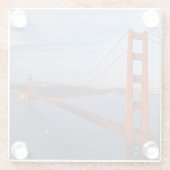 ザゴールデンゲートブリッジフロムザマリン ガラスコースター (裏面)