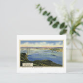 ザゴールデンゲートブリッジヴィンテージはがき ポストカード (スタンド正面)