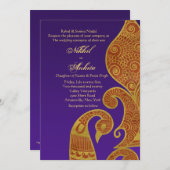 ザゴールデンスワン結婚式招待状 招待状 (正面/裏面)