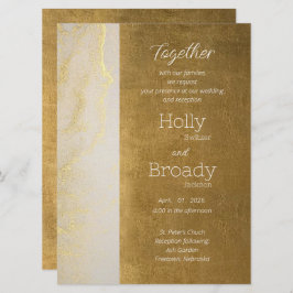 ザゴールデンデイフラット結婚式招待状 招待状