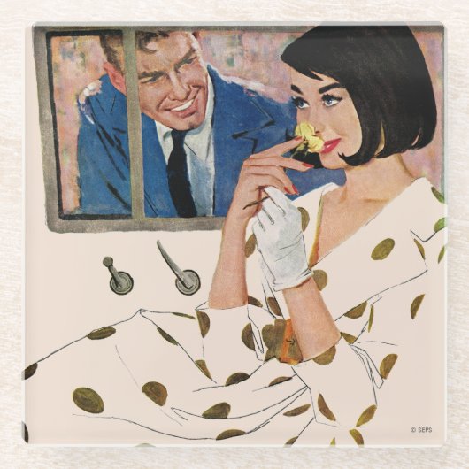 ザゴールデンバラ ガラスコースター (正面)