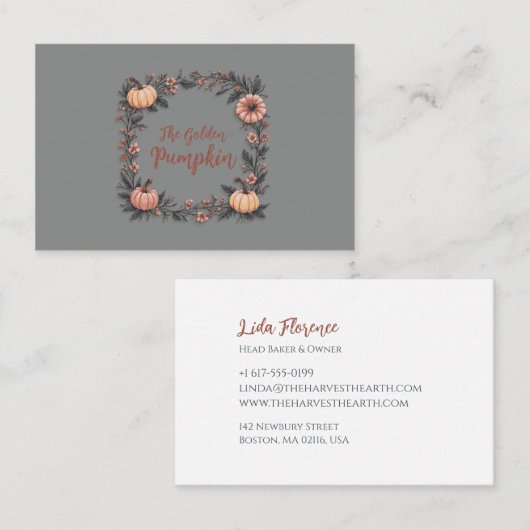 ザゴールデンパンプキン 名刺 (正面/裏面)