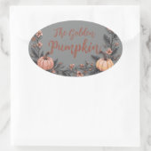 ザゴールデンパンプキン 楕円形シール (バッグ)