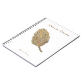 ザゴールデンリーフ – スパイラルフォトノートブック ノートブック (左側)