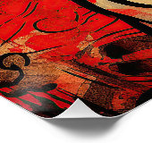 ザゴールデンレトリエバードッグ，赤と黒002 - Ulis ポスター (コーナー)