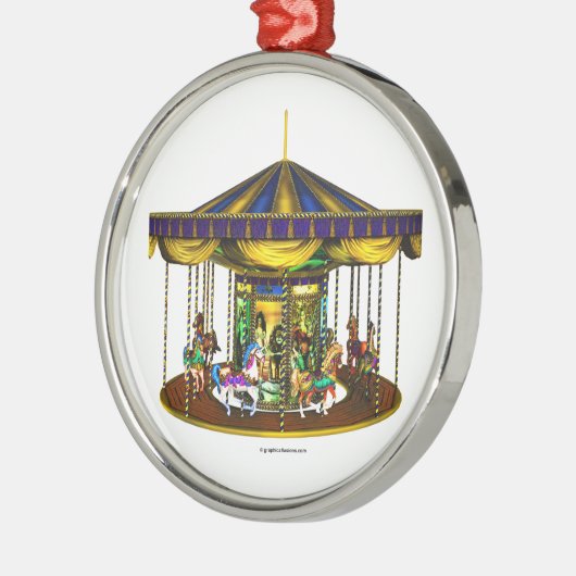 ザゴールデン回転木馬 メタルオーナメント (左)