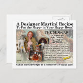 ザサイドカーカクテルレシピはがき ポストカード (正面/裏面)