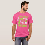 ザサウルスおもしろい類義語辞典プン恐竜シャツ Tシャツ (正面フル)