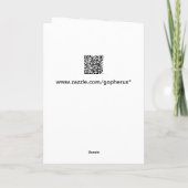 ザサウルス誕生日ユーモア カード (裏面)