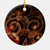 ザサウンドオブミュージック抽象芸術アートサークルオーナメント セラミックオーナメント (裏面)