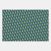 ザサキサフォンウッドウィンドミュージカルデザイン ラッピングペーパーシート (正面3)