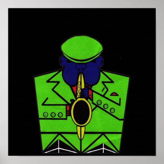 ザサクソフォーンの男 ポスター (正面)