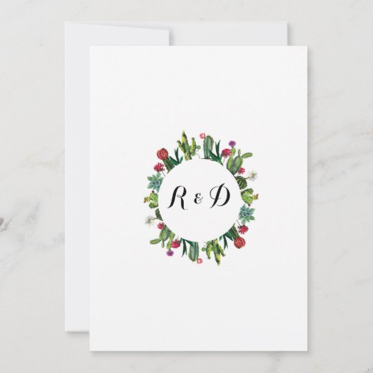 ザサクタスフローラフィエスタリースパーティー招待状 招待状 (裏面)