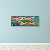 ザサザンプランテーションシロップのラベルCairo, GA キャンバスプリント (インサイチュ (ウッドフロア))