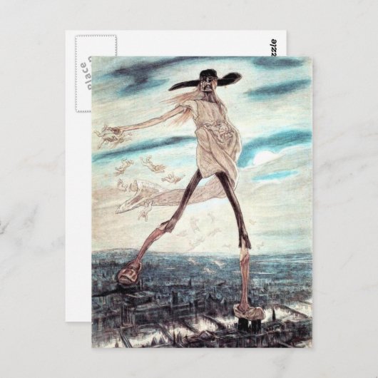 ザサタン・サタン播種タレスのはがき ポストカード (正面/裏面)