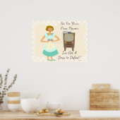 ザサッシビデオゲーマー50s主婦 ポスター (キッチン)